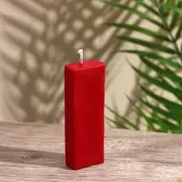 Свеча с надписью Light a candle, 1.5&times;1.5&times;8.5 см, соевый воск, МИКС