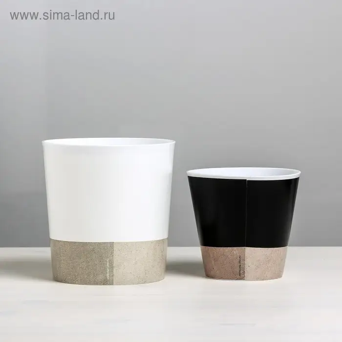 Набор кашпо для цветов 2 в 1 &laquo;Мордочки&raquo;, 0,8 и 1,6 л, 11 х 12 и 14 х 14 см