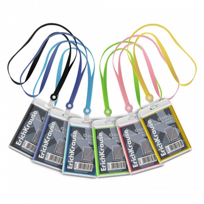 Бейдж вертикальный 54 х 85 мм, ErichKrause акриловый корпус, силиконовая лента, микс Бейдж вертикальный 54 х 85 мм, ErichKrause акриловый корпус, силиконовая лента, микс