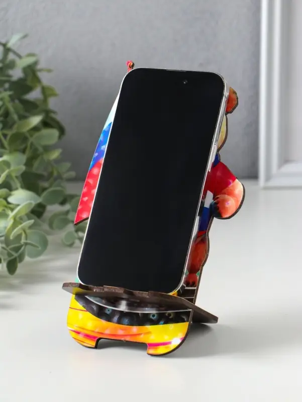 Подставка для телефона, планшета &laquo;Медведь Россия&raquo;, 19&times;10 см