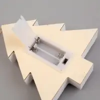 Ёлочная игрушка &laquo;Ёлочка с Дедом Морозом и оленем&raquo;, 16&times;14&times;3, от батареек АААx2, свечение тёплое белое