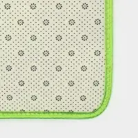 Коврики для ванной и туалета Доляна &laquo;Пушистик&raquo;, 2 шт.: 40&times;50 см, 50&times;80 см, цвет зелёный