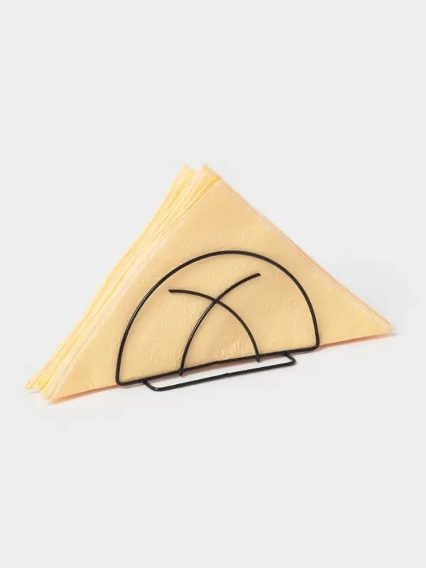 Салфетница Доляна &laquo;Лилия&raquo;, 13.5&times;6&times;7 см, чёрная