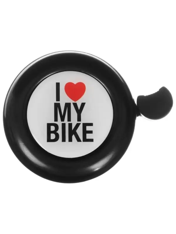 Звонок велосипедный I love my bike, чёрный