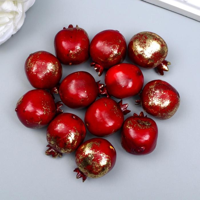 Декор для творчества Декор для творчества "Гранат" набор 12 шт. 3,5х2,5х2,5 см