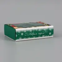 Коробка подарочная под 6 конфет &laquo;Елочные игрушки&raquo;, 13.7&times;9.8&times;3.8 см