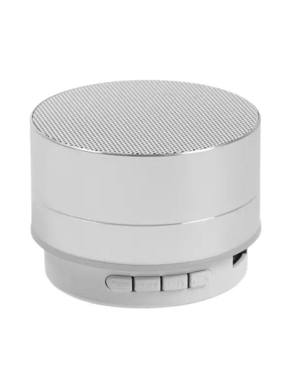 Портативная колонка Luazon LAB-05, 3 Вт, 520 мАч, Bluetooth, USB, microSD, microUSB, серебристый