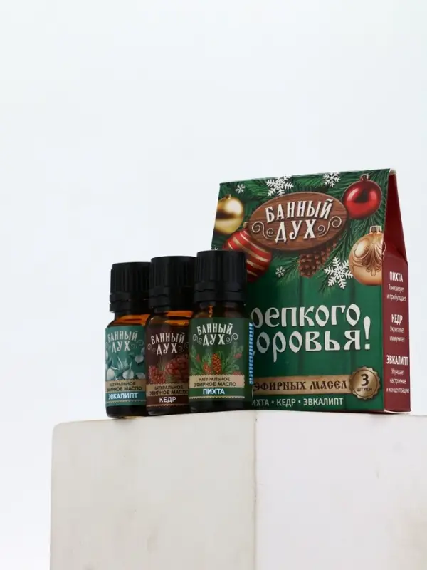 Эфирное масло, набор 3 шт х 10 мл, Банный Дух