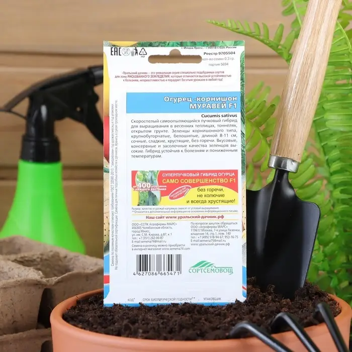 Семена Огурец Муравей F1 10 шт Семена Огурец Муравей F1 10 шт