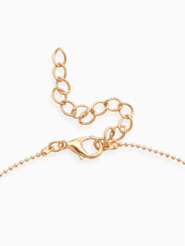 Кулон на цепочке &laquo;Подкова&raquo;, белый в золоте, 45 см