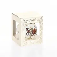 Ёлочный шар новогодний &laquo;Тройка&raquo; h=8 см