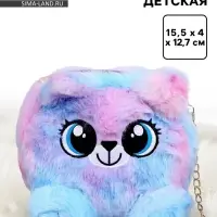 Сумка детская меховая &laquo;Пушистик&raquo;, 15.5&times;12.7&times;4 см