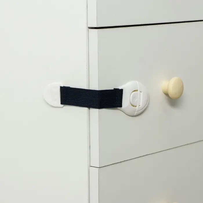 Блокиратор для дверей и ящиков, универсальный, тканевый, 22 см, цвет синий, Крошка Я