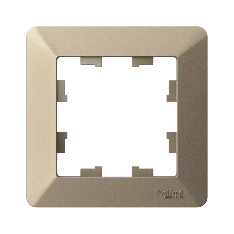 ATLASDESIGN AIR 1-постовая РАМКА, ШАМПАНЬ/дымчатый белый