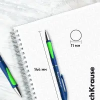 Ручка шариковая автоматическая ErichKrause Megapolis Concept, узел 0.7 мм, синяя, МИКС