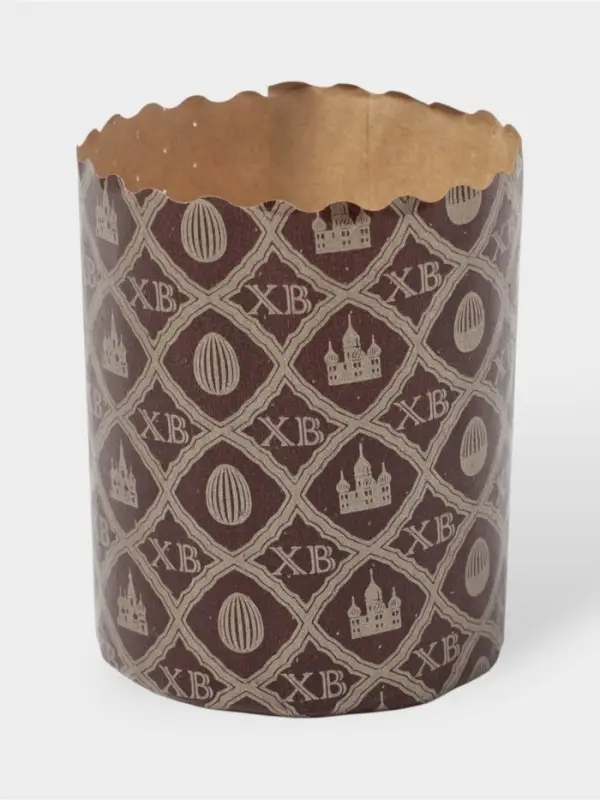 Формы для выпечки кулича бумажные &laquo;ХВ&raquo;, одноразовые, набор 10 шт., 6&times;7.5 см, коричневые