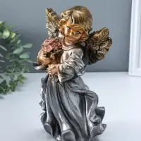 Фигура "Ангел в платье" бронза 25х15х15 см