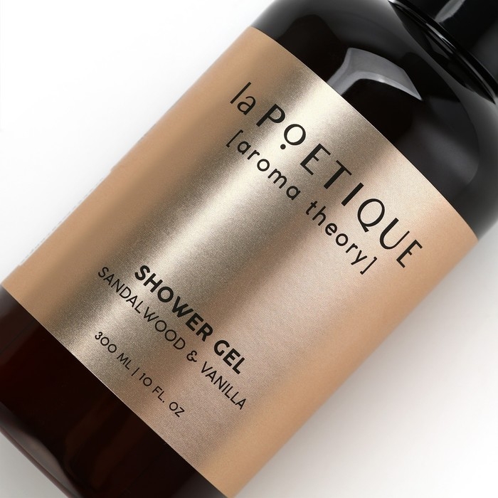 Гель для душа женский, 300 мл, аромат сандала и ванили, LA POETIQUE Гель для душа женский, 300 мл, аромат сандала и ванили, LA POETIQUE