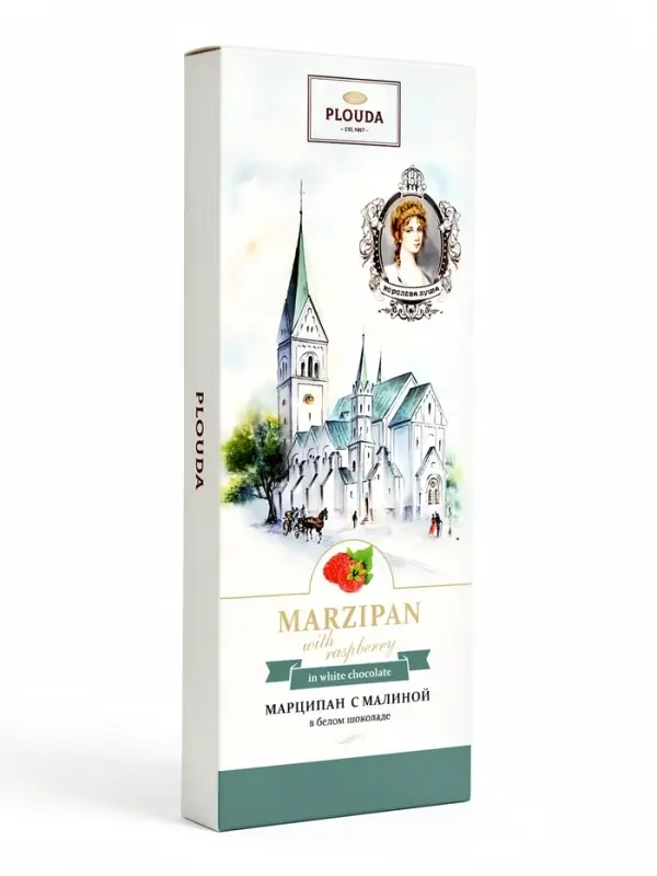 Конфеты &laquo;Марципан с малиной в белом шоколаде&raquo;, 85 г