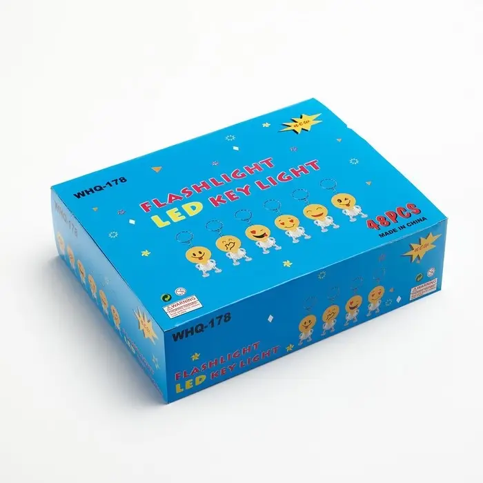 Фонарик брелок для ключей на кольце «Смайлик», 1 LED, 3×5.5 см Фонарик брелок для ключей на кольце «Смайлик», 1 LED, 3×5.5 см