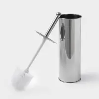 Ёршик для унитаза с подставкой, 9.5&times;9.5&times;37 см, хром