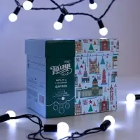 Гирлянда &laquo;Нить&raquo; 10 м с насадками &laquo;Шарики 1.5 см&raquo;, IP44, тёмная нить, 100 LED, свечение белое, 8 режимов, 220 В