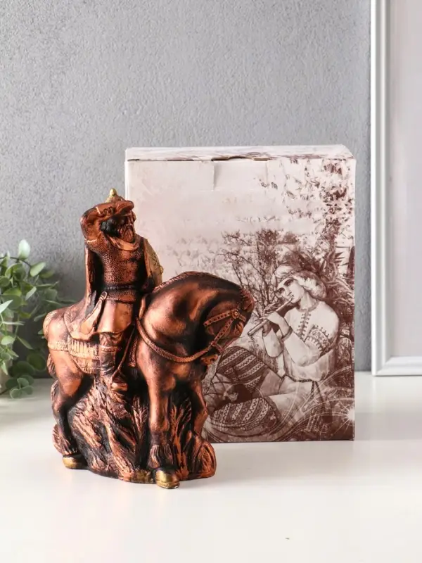 Фигура гипс «Богатырь на коне», 25×19×11 см Фигура гипс «Богатырь на коне», 25×19×11 см