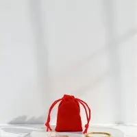 Набор мешочков подарочных 50шт. бархатный &laquo;Классика&raquo;, 5&times;7, цвет красный (1145888)