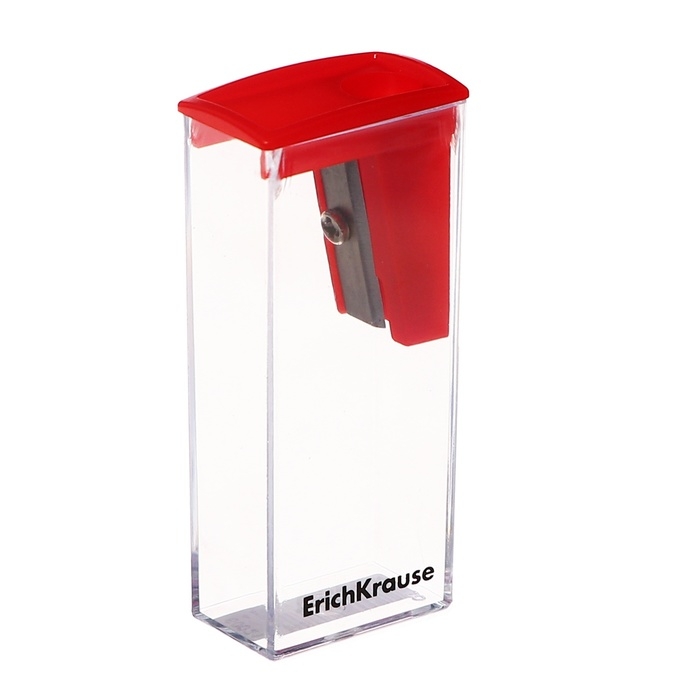 Точилка 1 отверстие ErichKrause Точилка 1 отверстие ErichKrause "City" Classic, с контейнером, пластиковая, МИКС