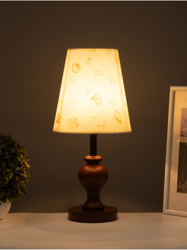 Лампа настольная BayerLux ЭКО "Сол" 1х40Вт Е27 коричневый 20х20х45см