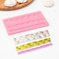 Молд «Плетение», силикон, 15,5×8,4×0,8 см, цвет МИКС