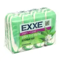 Туалетное мыло косметическое EXXE 1+1 &laquo;Зелёный Чай&raquo; 4&times;75 г