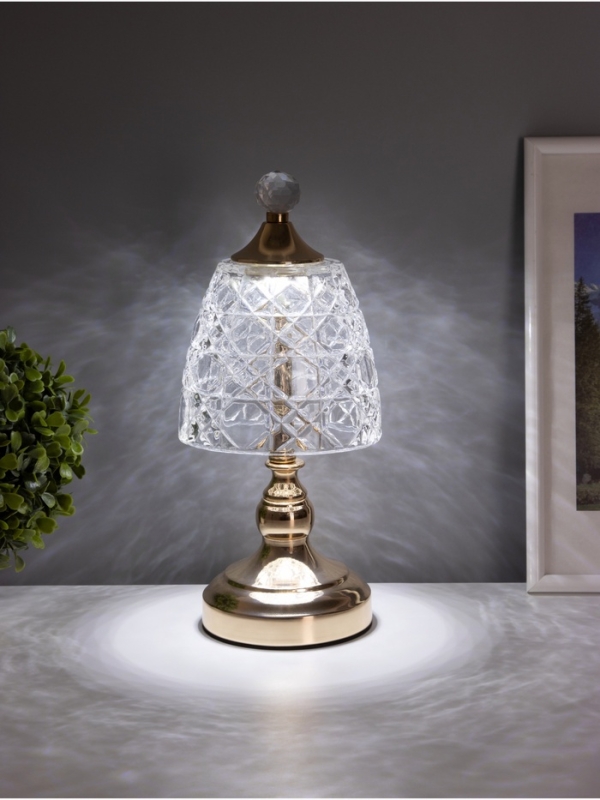 Лампа настольная «Элли» LED 10Вт золото 13,5х13,5х31см Лампа настольная «Элли» LED 10Вт золото 13,5х13,5х31см