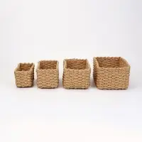Набор корзин Village 4 шт.: 17&times;10&times;7, 21&times;12&times;9, 22&times;16&times;11, 26&times;18&times;12 см, бумага, бежевые