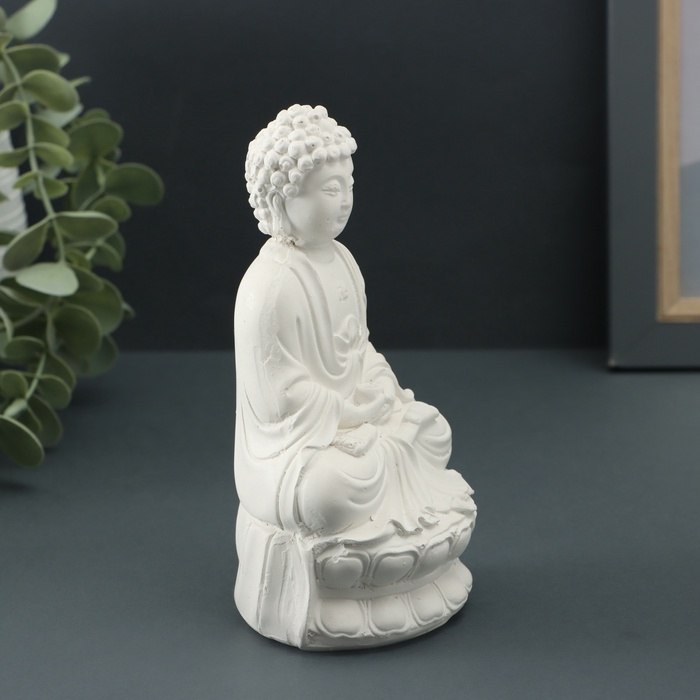 Фигура Фигура "Будда" 15х10см, белый