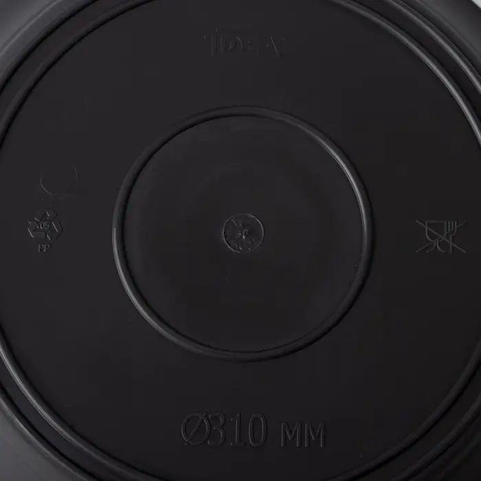 Горшок для цветов с поддоном &laquo;Призма&raquo;, 4.7 л, пластиковый, графитовый