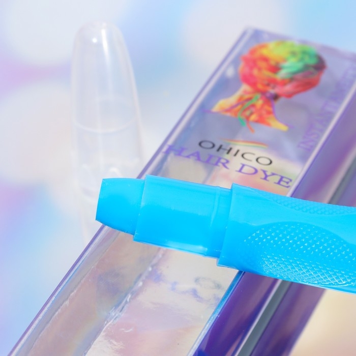 Карандаш-мелок для волос, 1 шт, голубой Карандаш-мелок для волос, 1 шт, голубой