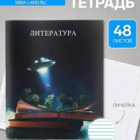 Предметная тетрадь по литературе Calligrata TOP &laquo;Школьный стиль&raquo;, 48 листов, в линейку, со справочным материалом, пластиковая обложка