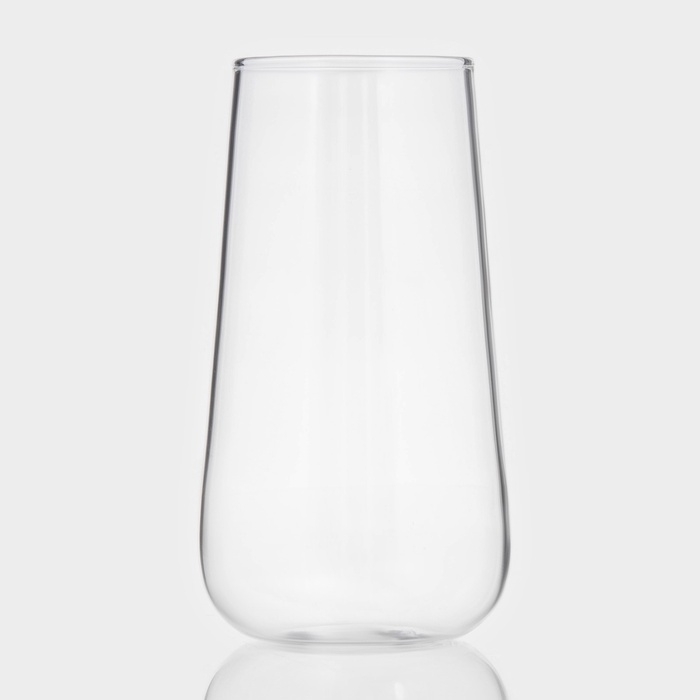 Стаканы «Нолан», 500 мл, 8×15 см, набор 2 шт, стекло, прозрачные