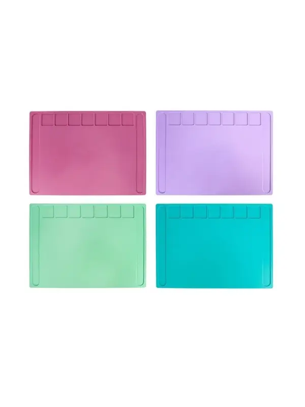 Доска для лепки пластиковая А4 &laquo;Прованс&raquo;, пастельная, с бортиком и отделениями, МИКС