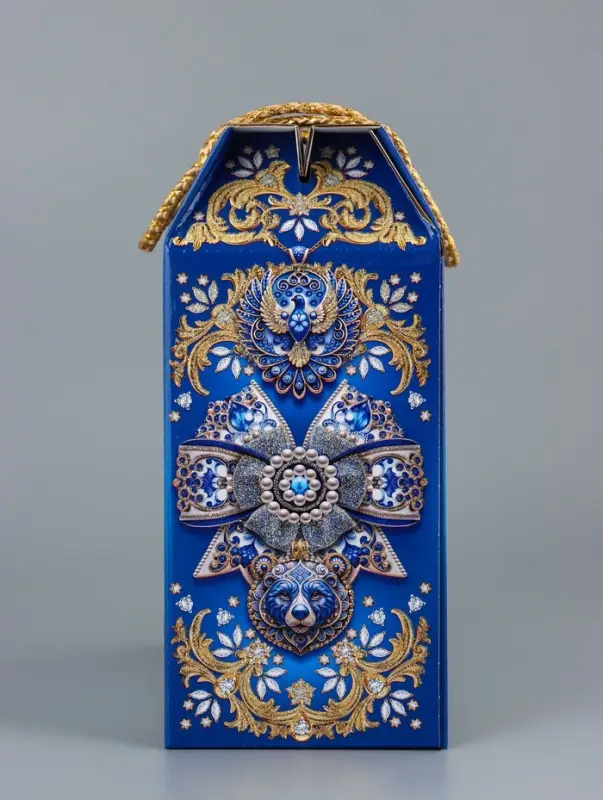 Коробка подарочная складная Коробка подарочная складная "Царские узоры" 23 х 10 х 23 см