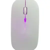 Мышь MB-2.4 беспроводная, оптическая, подсветка, 800-1600 dpi, USB, Bluetooth, белая