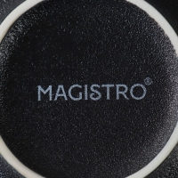 Набор салатников фарфоровых Magistro Lofty, 2 предмета: 300 мл, d=12 см, цвет черный