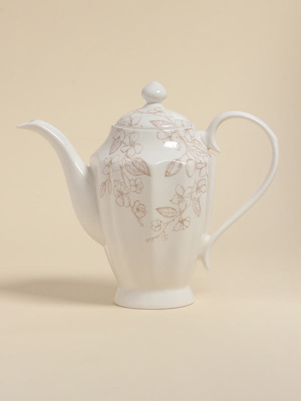 Заварочный чайник SL Home «Аманде», 27,5×14×24 см, фарфор, белый Заварочный чайник SL Home «Аманде», 27,5×14×24 см, фарфор, белый