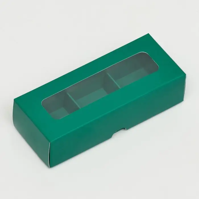 Коробка для 3 конфеты, 13.7×5.5×3.5 см Коробка для 3 конфеты, 13.7×5.5×3.5 см