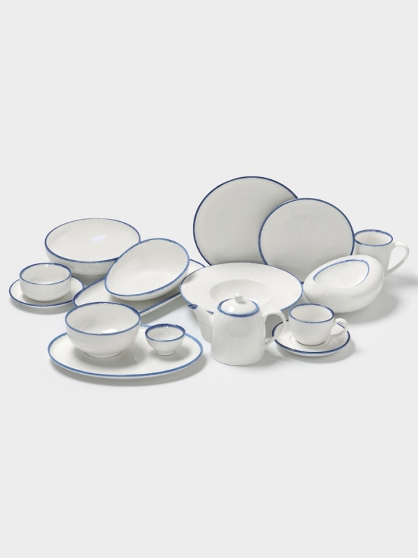 Тарелка десертная Тарелка десертная "Blue Lagoon" Magistro 21см 21,5х2,5, цвет белый, синий