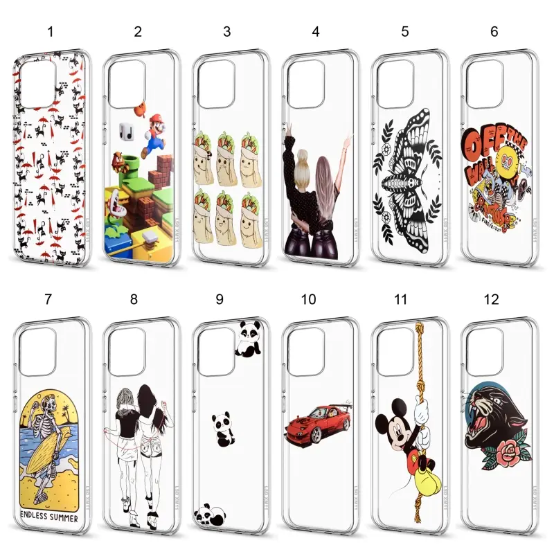 Чехол Xiaomi Mi 11 TPU 1.0mm прозрачный с принтами Чехол Xiaomi Mi 11 TPU 1.0mm прозрачный с принтами