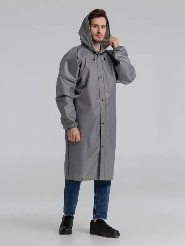 Дождевик со светоотражающими элементами Rainman Blink, серый, размер XS