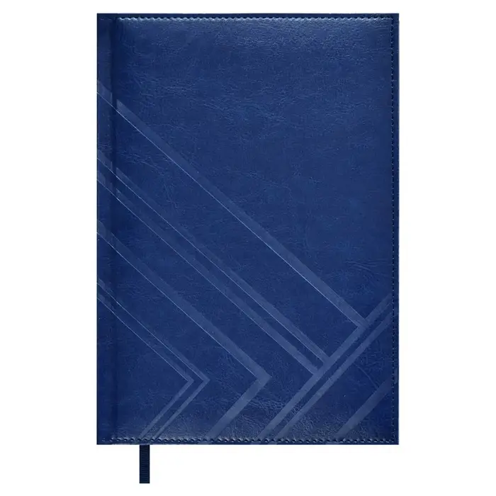 Ежедневник недатир А5 160л ESCALADA,тв обл кожзам с пор, бл тис,ляс, бл 70г/м2, син Ежедневник недатир А5 160л ESCALADA,тв обл кожзам с пор, бл тис,ляс, бл 70г/м2, син