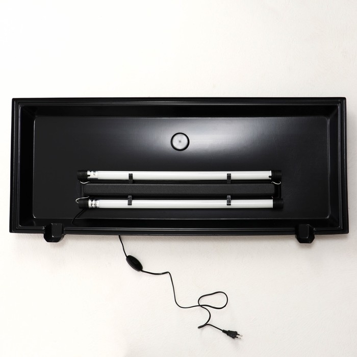 Аквариум Аквариум "Прямоугольный" с крышкой, 200 литров, 100 х 40 х 50/57 см, чёрный